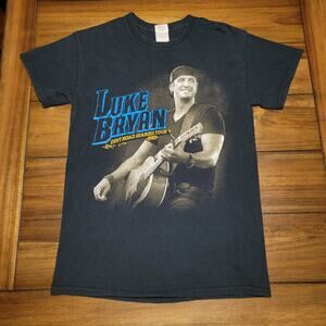 Gildan Black Unisex Tee "Luke Bryan Dirt Road Diaries Tour 2013" - Size Small